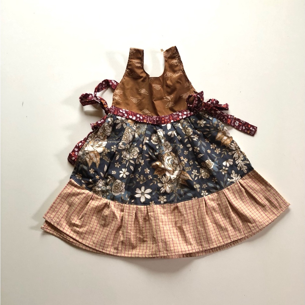 Handmade 2T pinafore dress